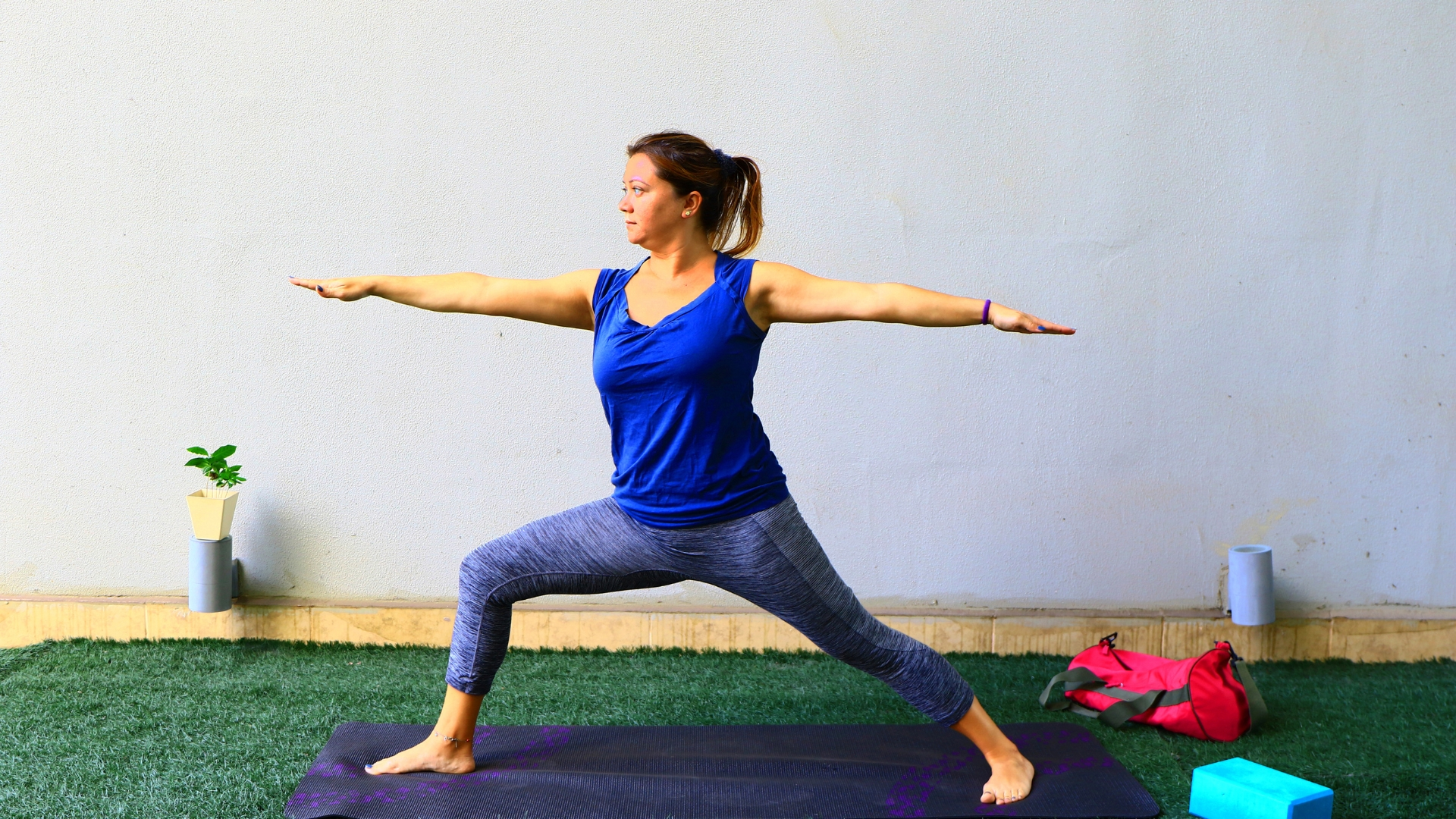 How to Build Muscle with Asanas? - Warrior II Pose