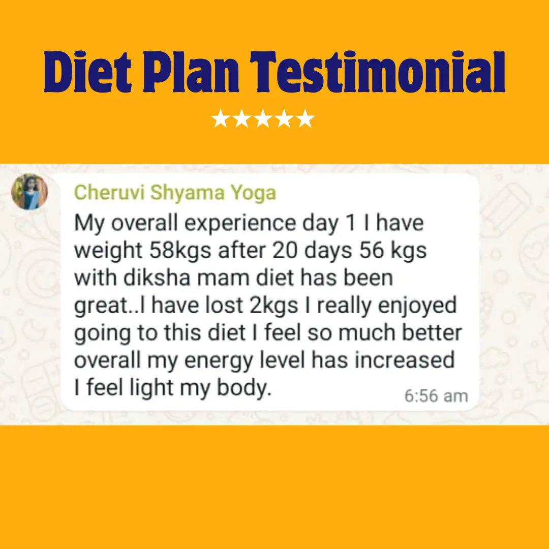 Diet Plan Testimonial 