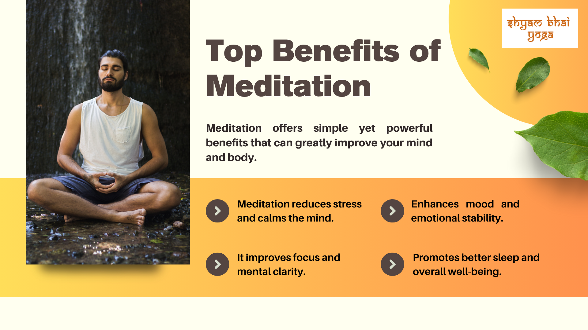 Benefits of Meditation Benefits of Meditation