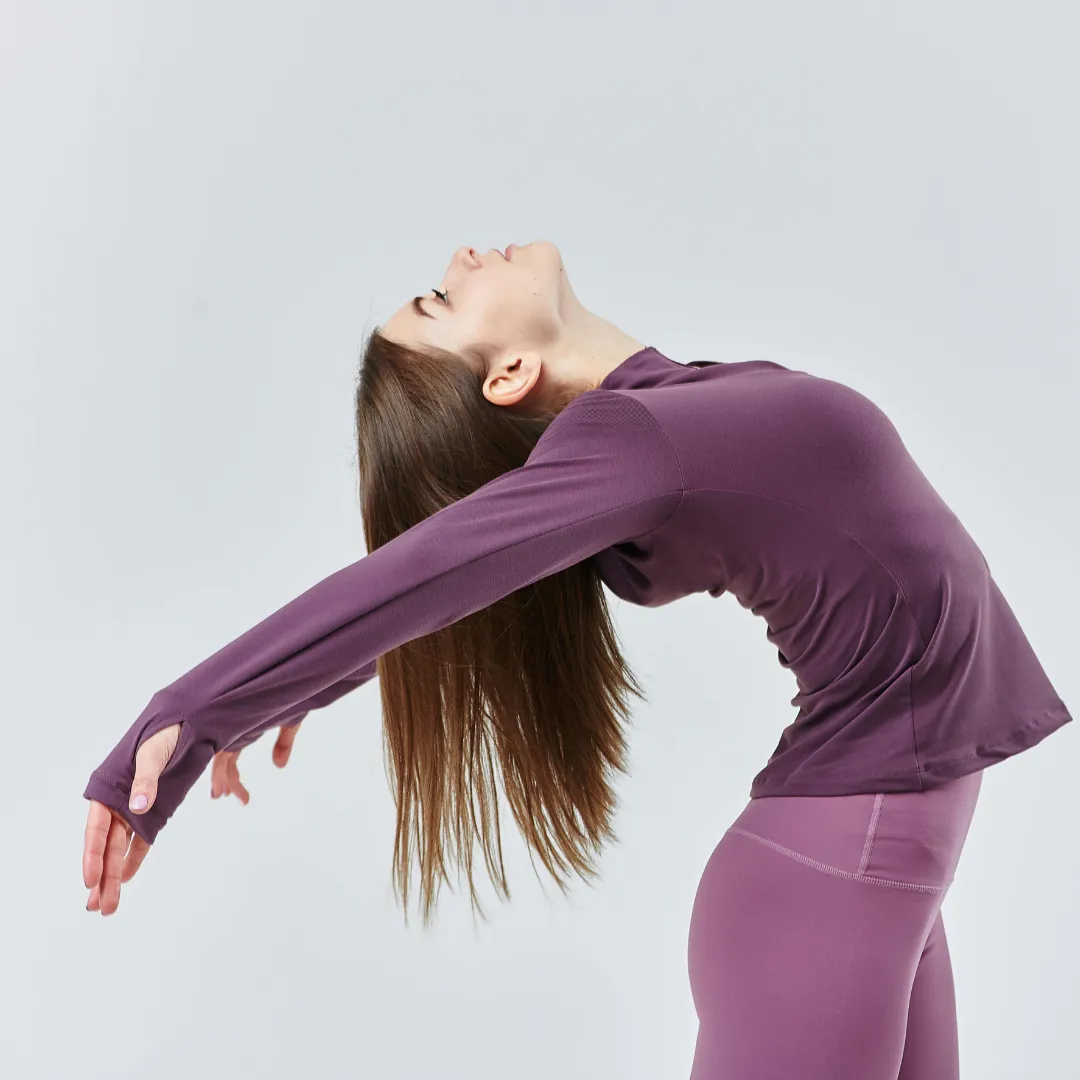 An infographic about yoga benefits, representing increased flexibility and happiness.